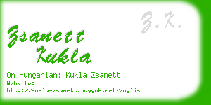 zsanett kukla business card